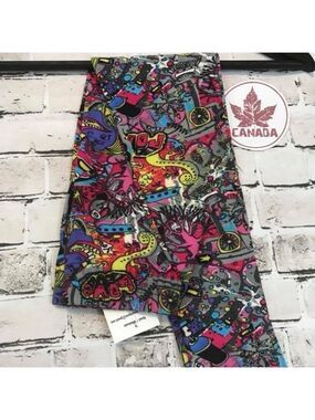 LEGGINGS DEPOT KID'S Cartoon Multi Print Full length Leggings Size Medium NWT